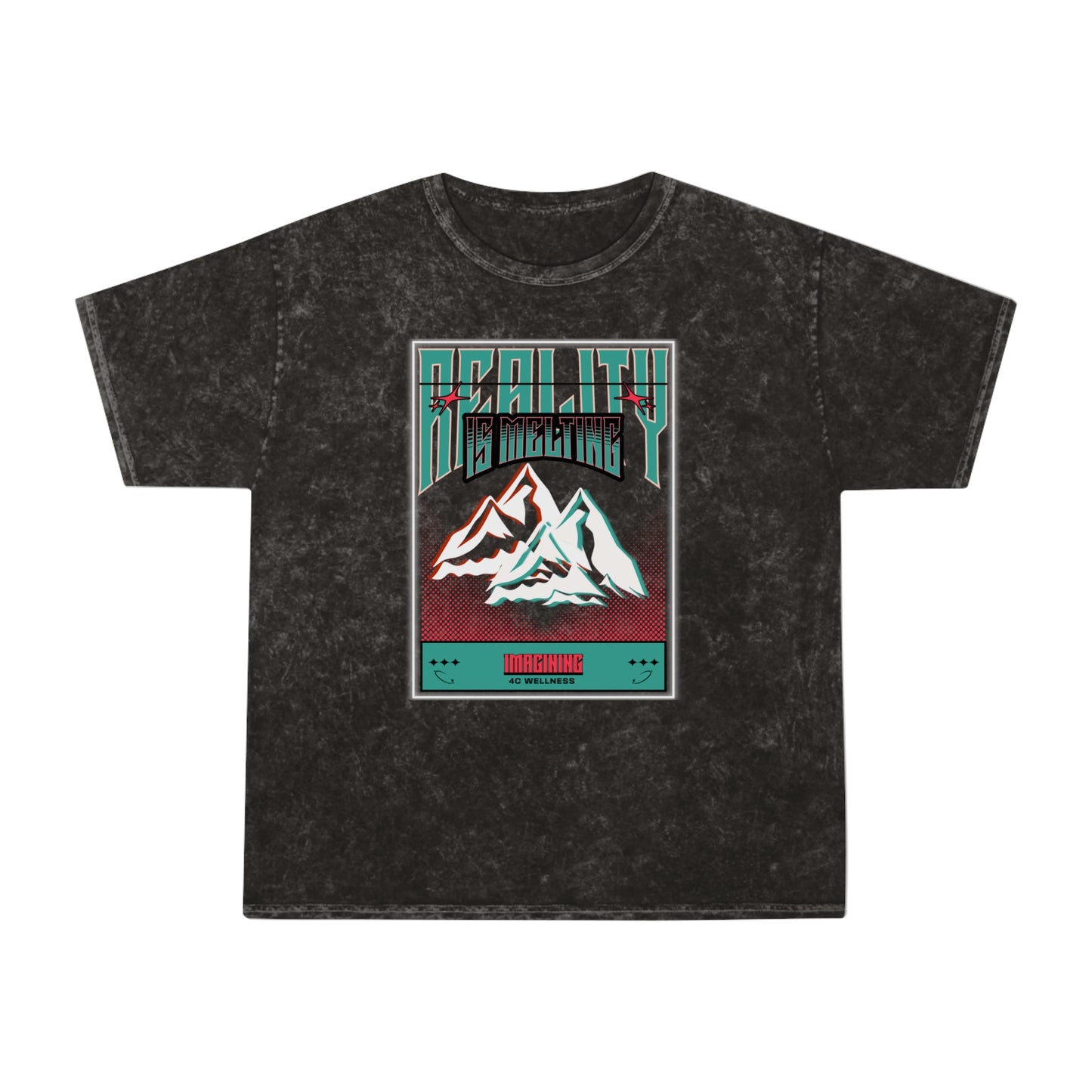 Reality is Melting - Acid Wash Graphic T - Shirt